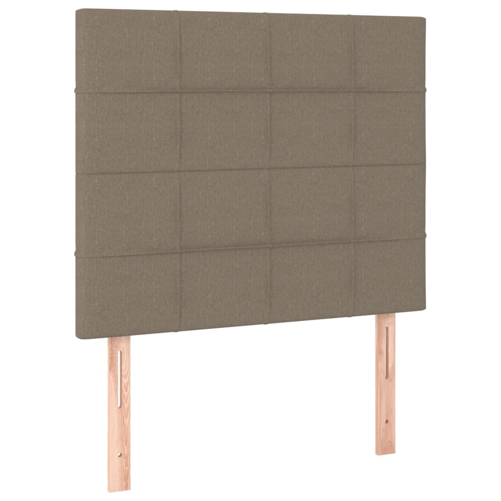 sengegavl taupe 100x5x118/128 cm stof