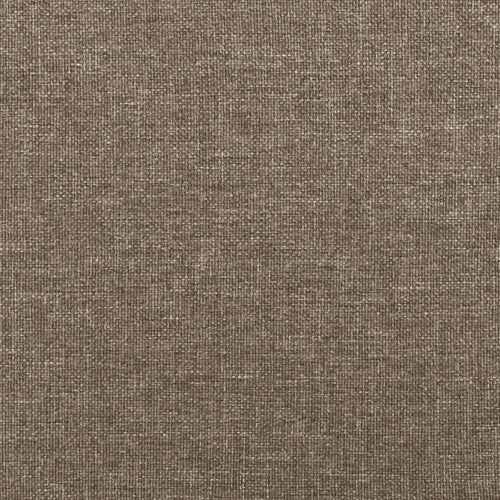 sengegavl taupe 100x5x118/128 cm stof