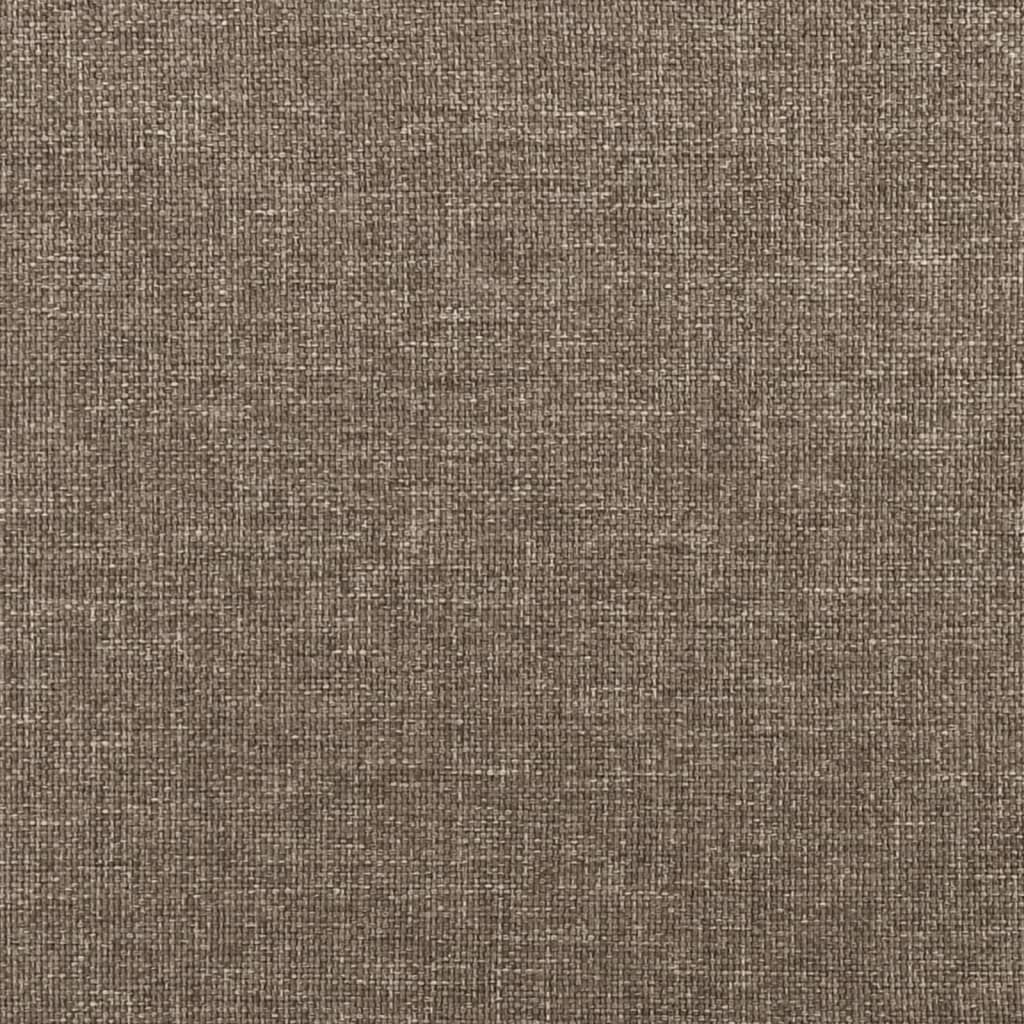sengegavl taupe 144x5x118/128 cm stof