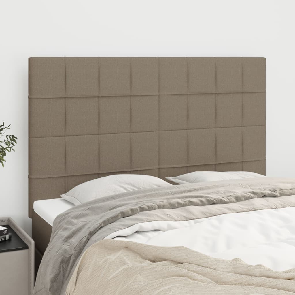 sengegavl taupe 144x5x118/128 cm stof