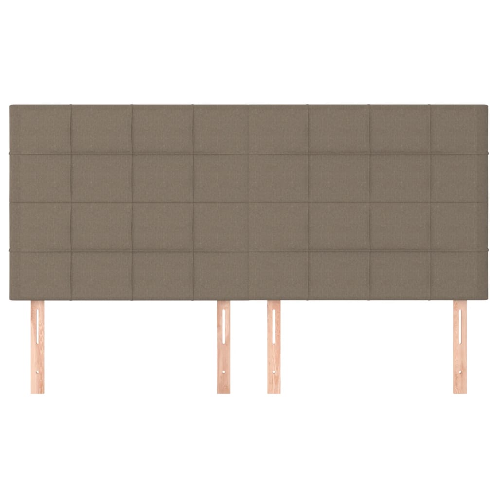 sengegavl taupe 160x5x118/128 cm stof