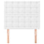 sengegavl hvid 80x5x118/128 cm kunstlæder