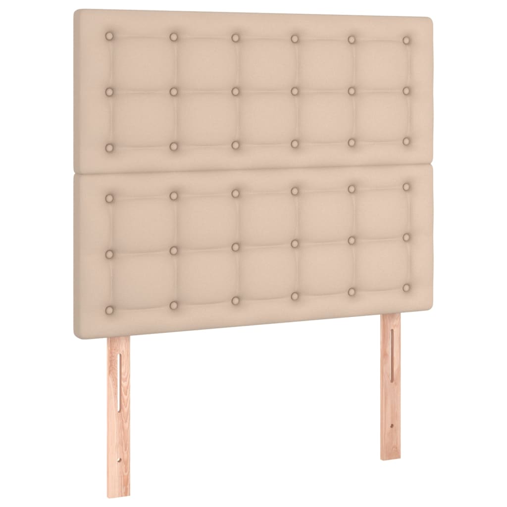 sengegavl Cappuccino 80x5x118/128 cm kunstlæder