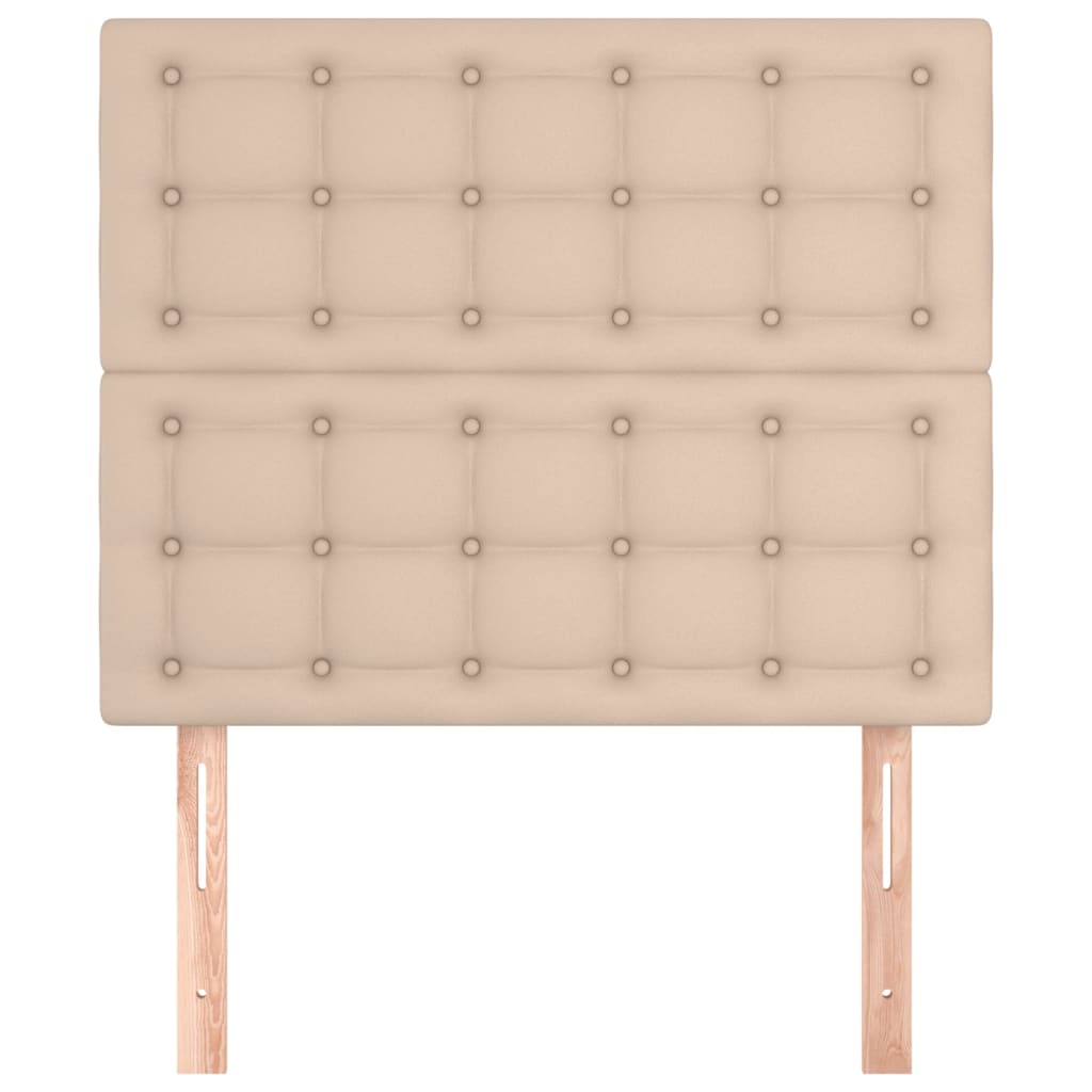 sengegavl Cappuccino 100x5x118/128 cm kunstlæder