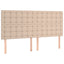 sengegavl Cappuccino 160x5x118/128 cm kunstlæder