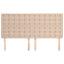 sengegavl Cappuccino 160x5x118/128 cm kunstlæder