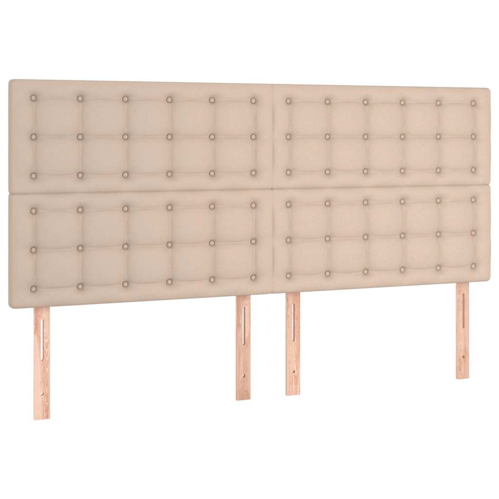 sengegavl Cappuccino 180x5x118/128 cm kunstlæder
