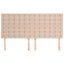 sengegavl Cappuccino 180x5x118/128 cm kunstlæder