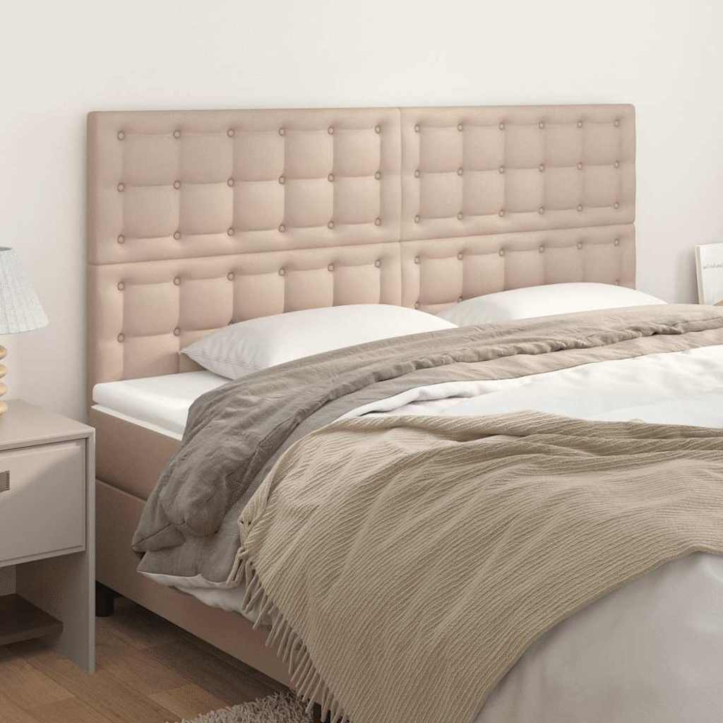 sengegavl Cappuccino 180x5x118/128 cm kunstlæder