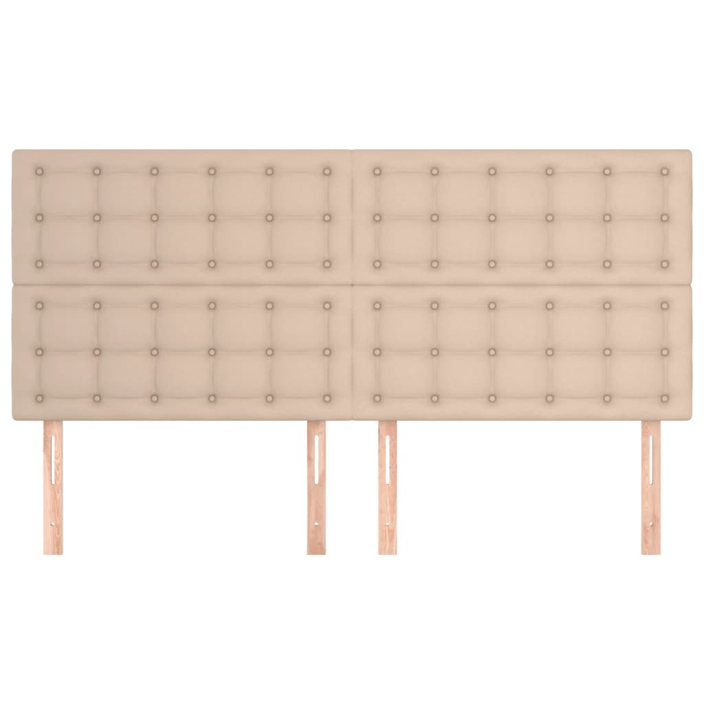 sengegavl Cappuccino 200x5x118/128 cm kunstlæder