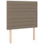 sengegavl taupe 80x5x118/128 cm stof