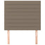 sengegavl taupe 80x5x118/128 cm stof