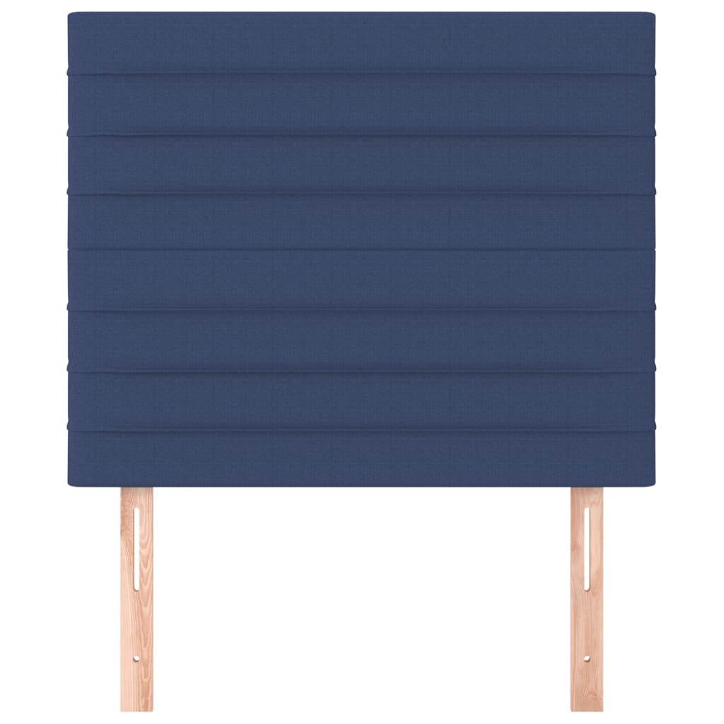 sengegavl blå 80x5x118/128 cm stof