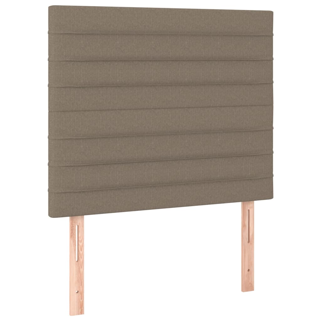 sengegavl taupe 100x5x118/128 cm stof