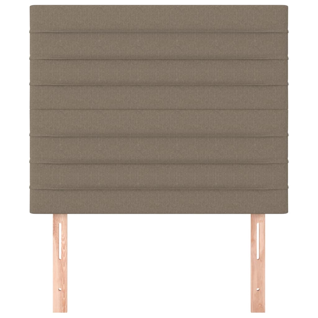sengegavl taupe 100x5x118/128 cm stof
