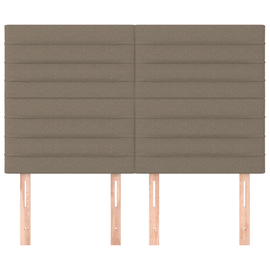sengegavl taupe 144x5x118/128 cm stof