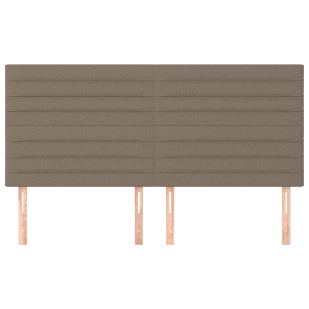 sengegavl taupe 180x5x118/128 cm stof