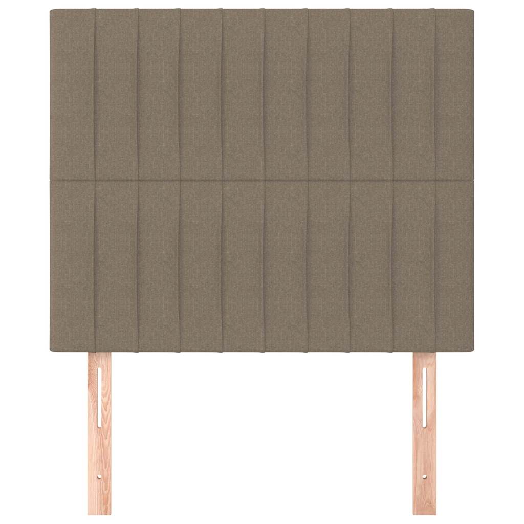 sengegavl Taupe 90x5x118/128 cm Stof