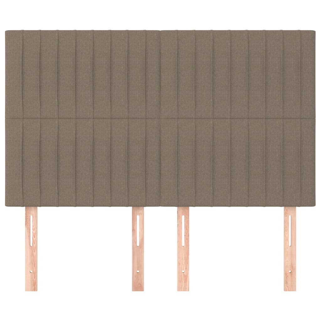 sengegavl taupe 144x5x118/128 cm stof