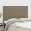 sengegavl taupe 144x5x118/128 cm stof