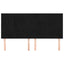 sengegavl sort 200x5x118/128 cm fløjl