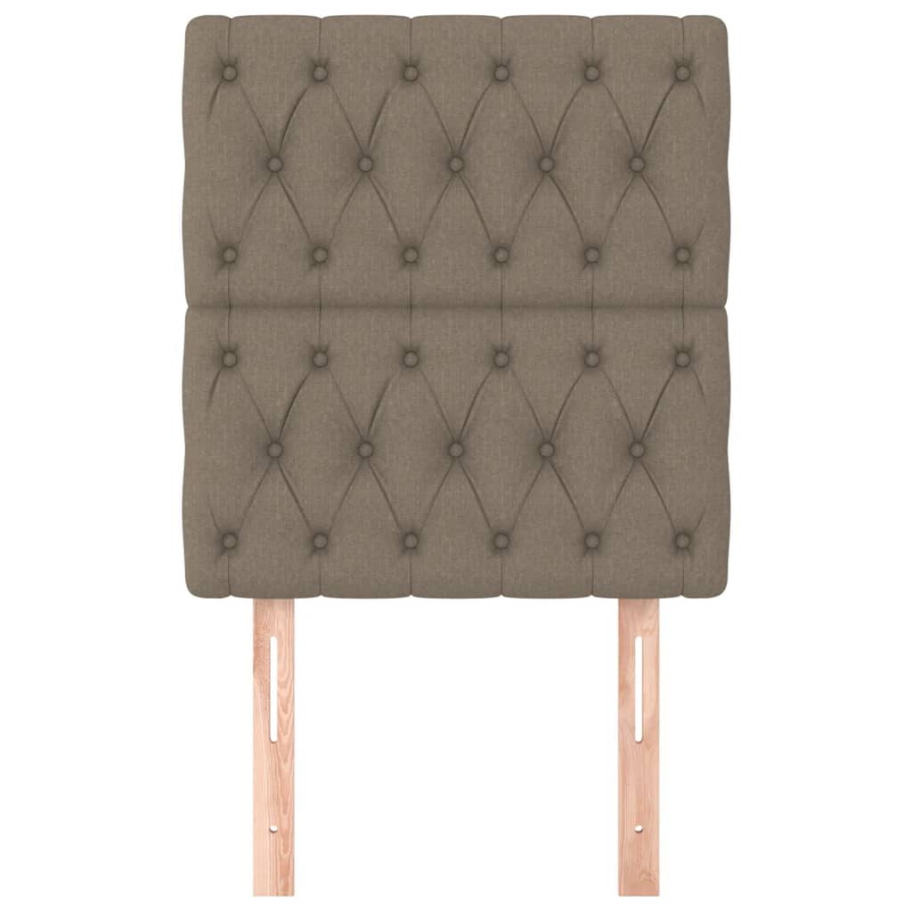 sengegavl taupe 80x7x118/128 cm stof
