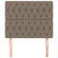 sengegavl taupe 100x7x118/128 cm stof