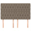 sengegavl taupe 160x7x118/128 cm stof