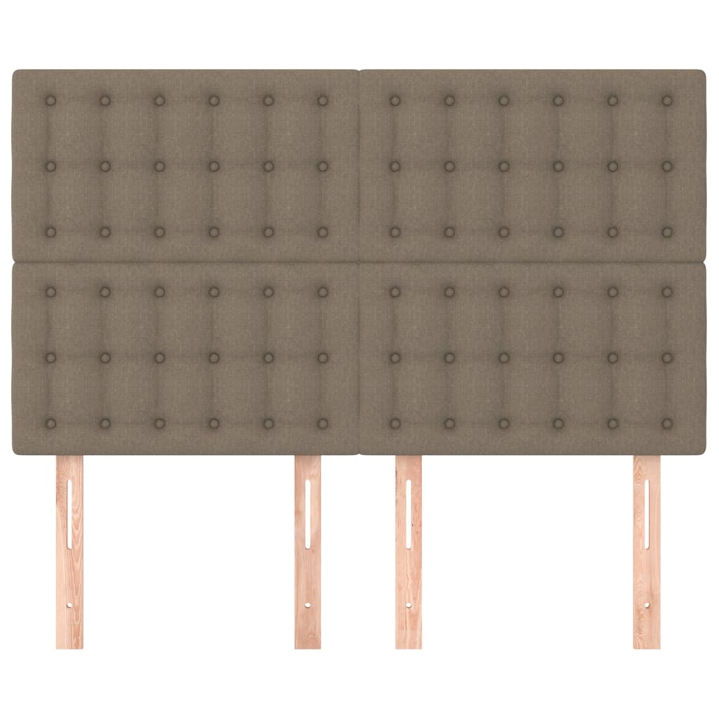 sengegavl taupe 144x5x118/128 cm stof