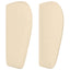 sengegavl med kanter 83x23x78/88 cm stof cremefarvet