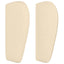 sengegavl med kanter 183x23x78/88 cm stof cremefarvet