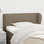 sengegavl med kanter 103x23x78/88 cm stof gråbrun