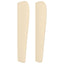 sengegavl med kanter 83x23x118/128 cm stof cremefarvet