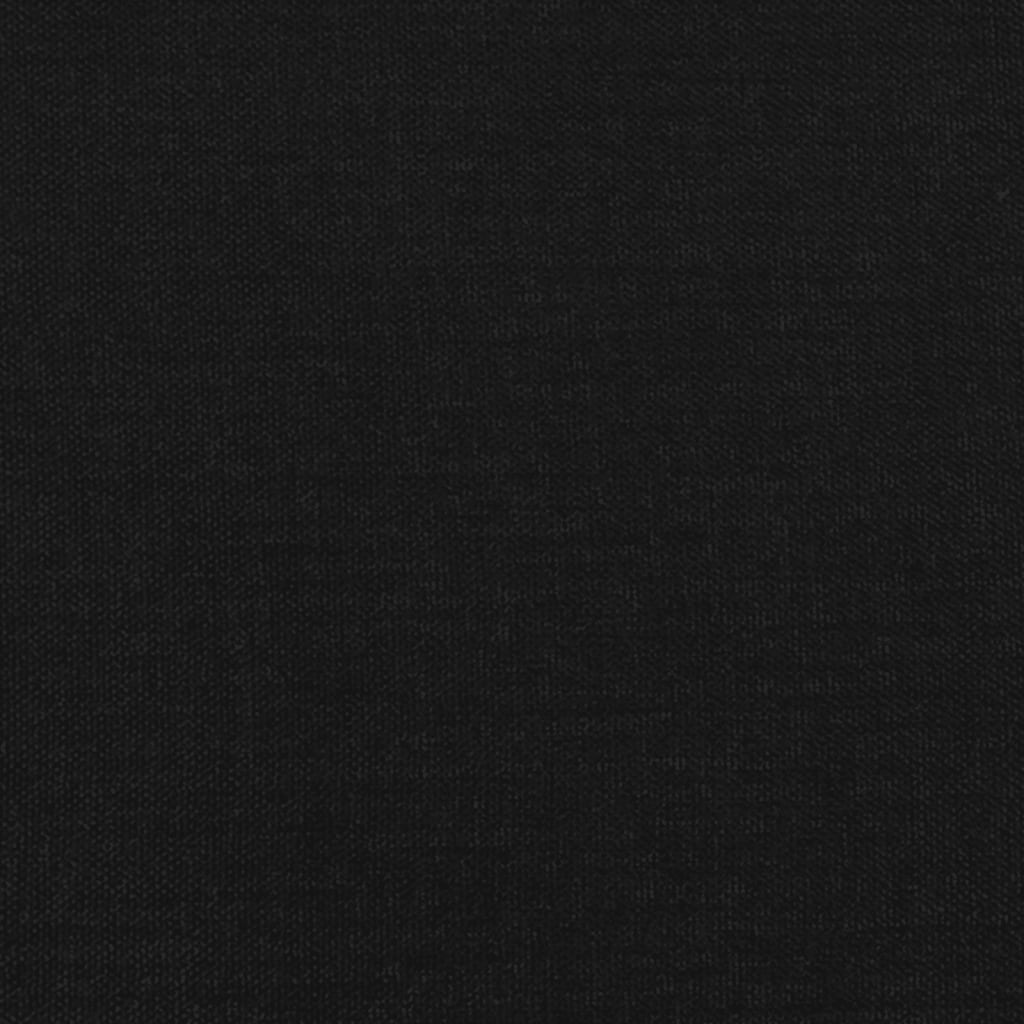 sengegavl med kanter 103x16x78/88 cm stof sort