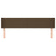 sengegavl med kanter 203x16x78/88 cm stof mørkebrun