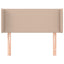 sengegavl med kanter 103x16x78/88 cm kunstlæder cappuccino