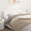 sengegavl med kanter 203x16x78/88 cm kunstlæder hvid