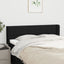 sengegavl med kanter 147x16x78/88 cm stof sort