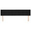 sengegavl med kanter 163x16x78/88 cm stof sort