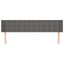 sengegavl med kanter 203x16x78/88 cm kunstlæder grå