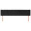 sengegavl med kanter 163x16x78/88 cm fløjl sort