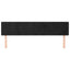 sengegavl med kanter 203x16x78/88 cm fløjl sort