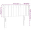 sengegavl med kanter 83x16x78/128 cm stof sort