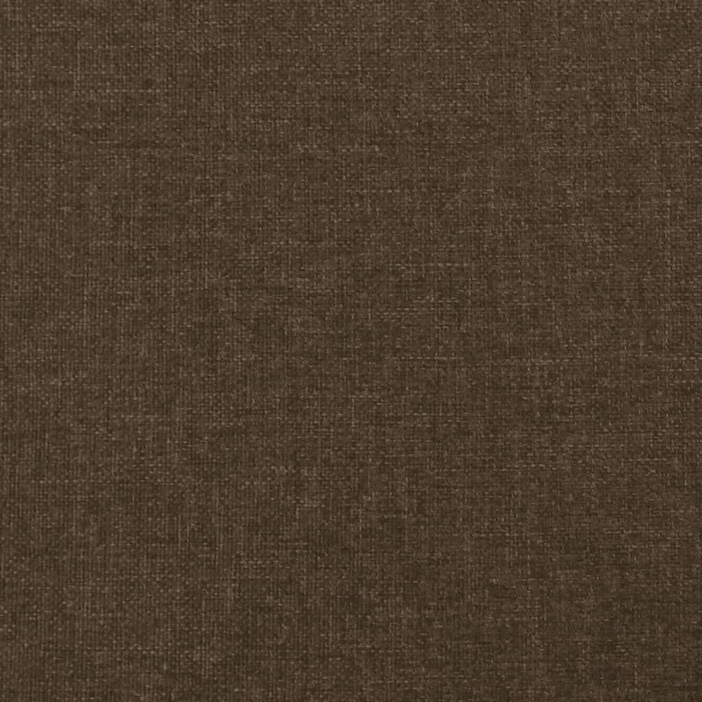 sengegavl med kanter 103x16x78/88 cm stof mørkebrun