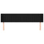 sengegavl med kanter 163x16x78/88 cm stof sort