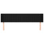 sengegavl med kanter 203x16x78/88 cm stof sort