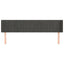 sengegavl med kanter 163x16x78/88 cm fløjl mørkegrå