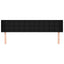 sengegavl med kanter 163x16x78/88 cm stof sort