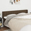 sengegavl med kanter 203x16x78/88 cm stof mørkebrun