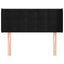 sengegavl med kanter 93x16x78/88 cm fløjl sort